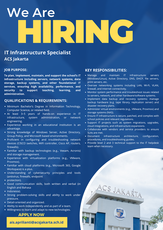 IT Infrastructure Specialist