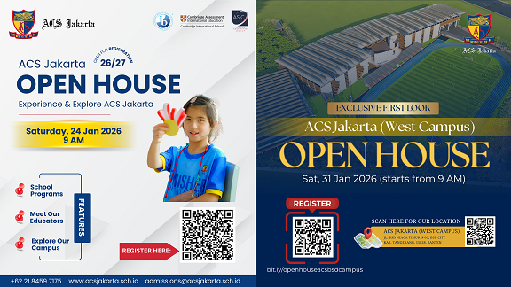 Open House 24 January (East Campus) & 31 January (West Campus) 2026