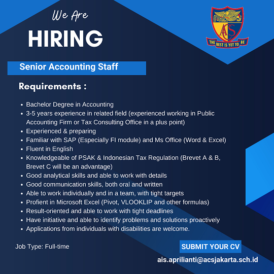 Senior Accounting Staff