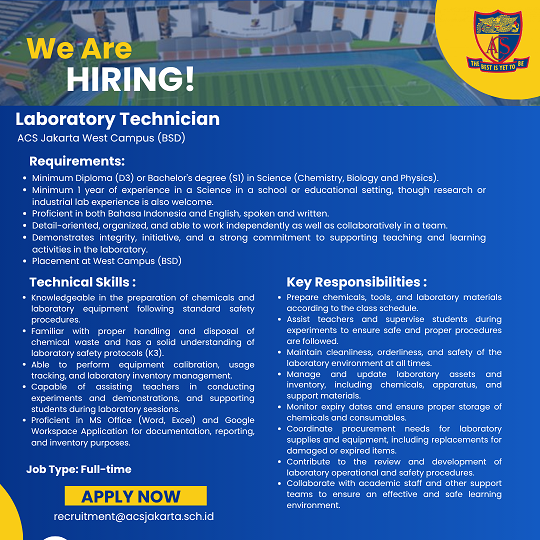 Laboratory Technician West Campus